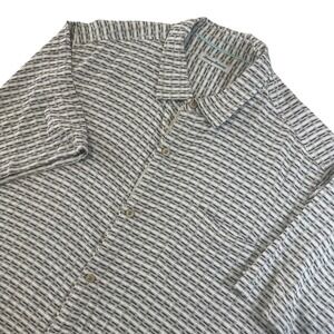 Tommy Bahama Silk Short Sleeve Men's Button Up Beach Hawaiian Resort Shirt XXL